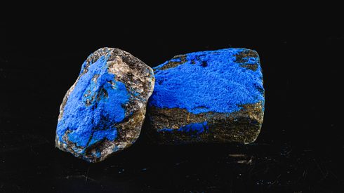 Cobalt up close as mineral