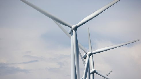 wind turbines up close